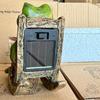 New Solar-Powered Frog Rocking Chair Resin Lamp - Creative Outdoor Courtyard/Balcony Ornament Gift