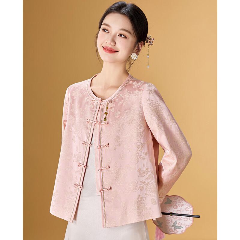 Meilannie Women s New Chinese Style Lyocell Jacquard Jacket M