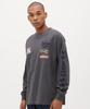 AVIREX A.A.R.C EMBROIDERY L/S T-SHIRT charcoal