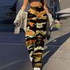 Trendy Uformell Streetwear for kvinner Baggy Cargo-bukser med lommer Bukser med brede ben Løse kjeledresser Lange bukser