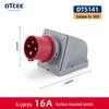 Waterproof 3-Phase 4-Pin 16A/32A IP44 Aviation Socket & Plug