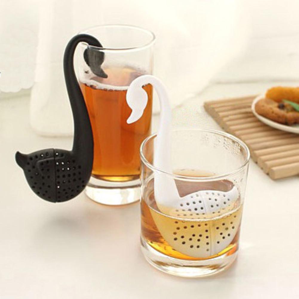Buy Swan Spoon Tea Strainer Infuser Teaspoon Filter Creative Plastic