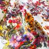 Square Shape Floral Print Scarf Silk Material Hijab Scarf Silk Square Scarf  Fashion Decorate
