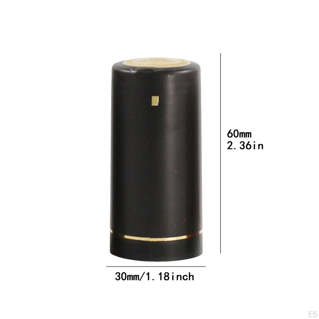 100 Pieces Bottle Heat Shrink Ules Top Covers Wrap