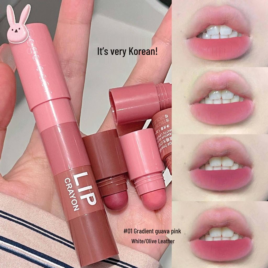 Gege Bear Matte Lipstick Set: Four-Color Velvet Multi-Color Lip Pen Set