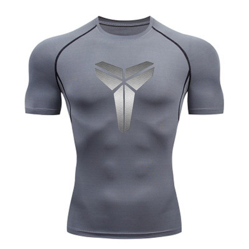 Men's Quick Dry Compression Workout T-Shirt Breathable Stret