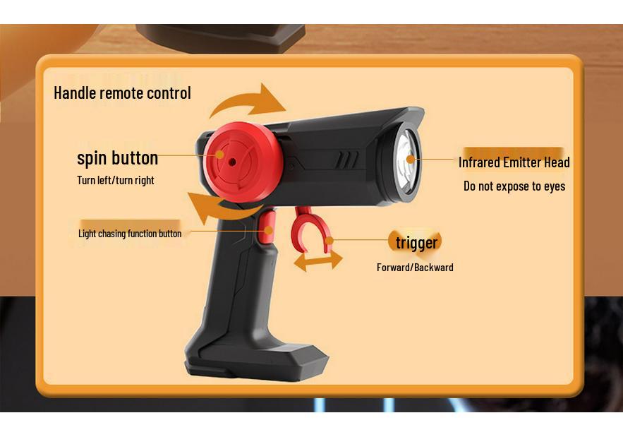 2.4G Infrared Smart Following Robot Toy: Light-Chasing Remote Control Electronic Pet for Kids