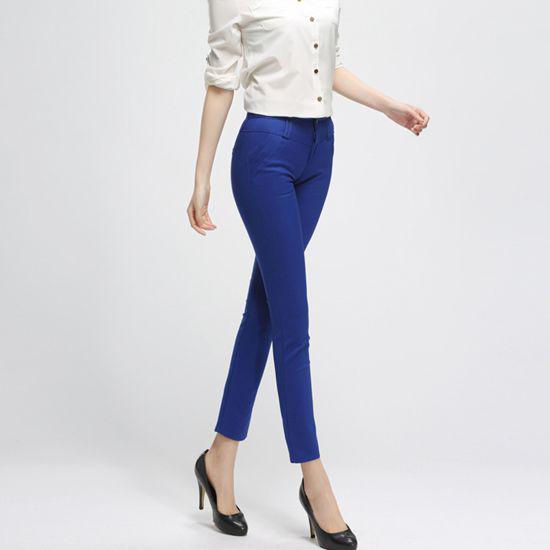 Cheap Pants Women Fashion Solid Color Summer Autumn Thin Section Slim