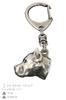 American Staffordshire Terrier, Amstaff - Silver-plated key ring with dog, handbag decoration, backpack pendant by Art-Dog brand