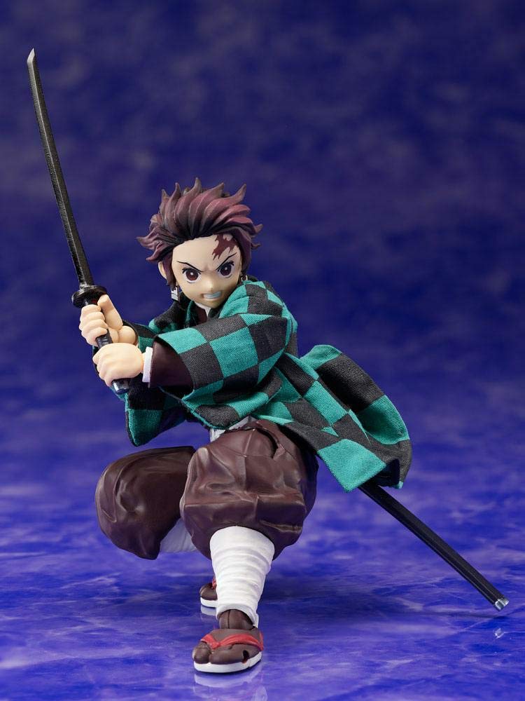 Demon Slayer Demon Kimetsu no Yaiba Tanjiro Kamado Scale Action Figure Slayer - [Buzzmod] 1/12