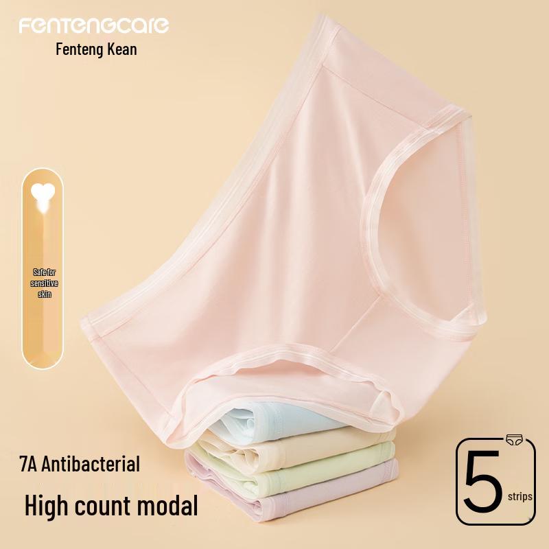 FENTENGCARE Women's Modal Ice Silk Seamless Antibacterial Briefs