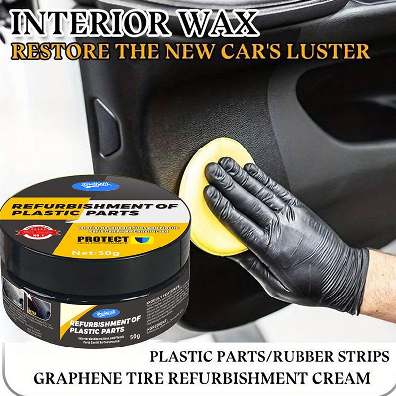Automotive Plastic Repair Agent-Interior And Exterior Plastic Polishing Wax Scratch Repair Anti-Aging Cream Suitable For Tires