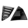 Car Decoration Sticker Glossy Black Car Window Louvers Side Air Vent Cover Fit for   2016‑  Window Side Vent