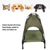 Elevated Dog Bed with Canopy Removable Outdoor Dog Bed Cot High Load Bearing for Dogs Cats Large 26 X 17.7 X 25.6in