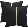 1 Pezzo Copricuscini in Velluto 45*45cm Pelle Dorata Decorativo Federa per Cuscino Divano Lusso Moderno Copricuscini Decorativi