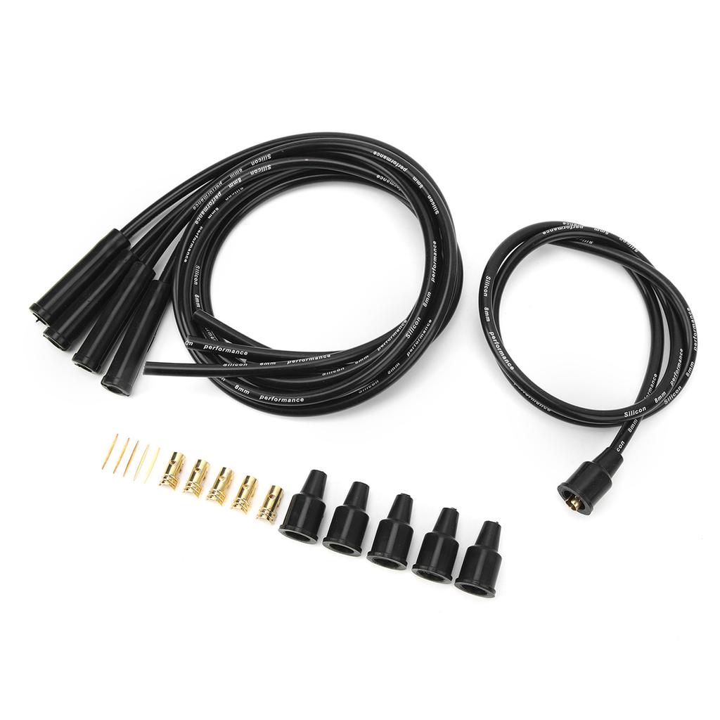 8mm Wire 1m Length High Efficiency Stable Ignition Wire Set for 4 Cylinder Cars
