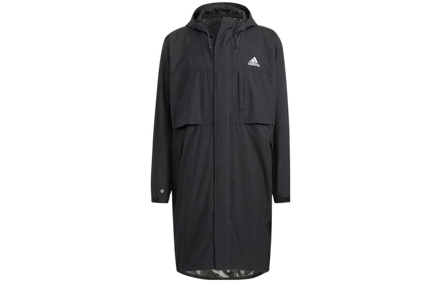 Adidas Trench Coats Men s Black Hooded Moderate Other HD0041 M