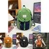 Kids Nylon Backpack For Kindergarten With Color Blocking Design For Daily Use