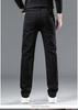 Men's Black Stretch Business Jeans – Autumn/Winter, Thick Style, Sizes 28-40, Available in Two Colors