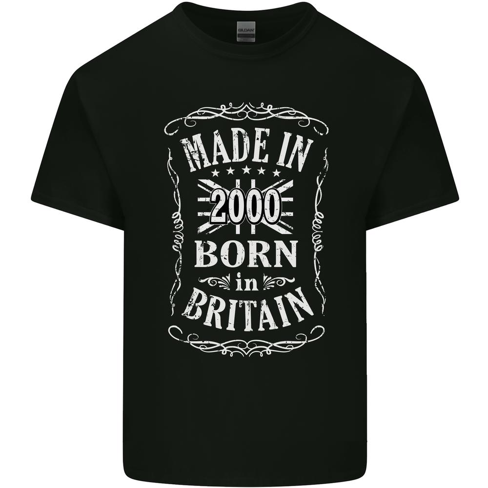 Born In Britain 26th Birthday Made 2000 Unisexs Cotton TShirt Tee Top S