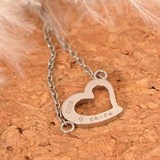 Phiten Fefe Titan Damen Halskette Phiten Herz Anhänger 37 Diamanten besetzt und Kotobuki Jewelry Polierung [Fefe] fe-fe Damen [Set] 2-teilig (Halskette