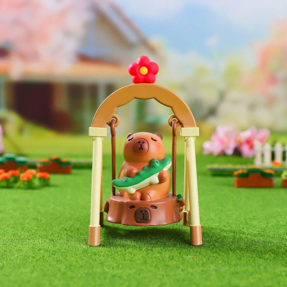 Lying Sitting Capybara Anime Figure Random Type Capybara PVC Model Capybara Figure Toys  Children