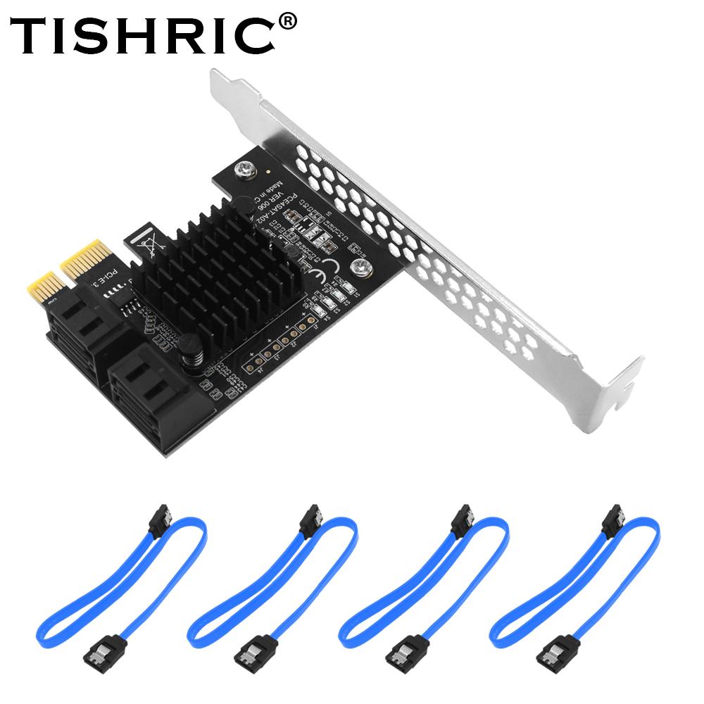 PCIE SATA Erweiterungskarte PCI-E 1X auf 2-20 Ports SATA3.0 Adapter PCI E SATAIII Controller PCI Express Multiplikator mit SATA-Kabeln