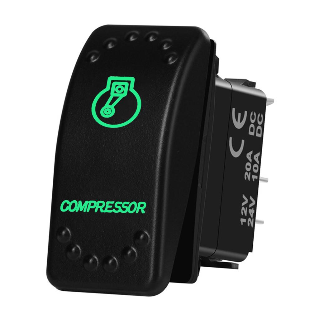 12V 20A Boat Car Rocker Switch ON OFF / ON OFF ON Toggle Switch Green Led Bar Anchor Flood Light for ARB CARLING NARVA 4x4 Truck Switches4