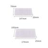 Exquisite Stationery Box Clear Lightweight Buckle Design Pencil Ruler Sticker Storage Case
