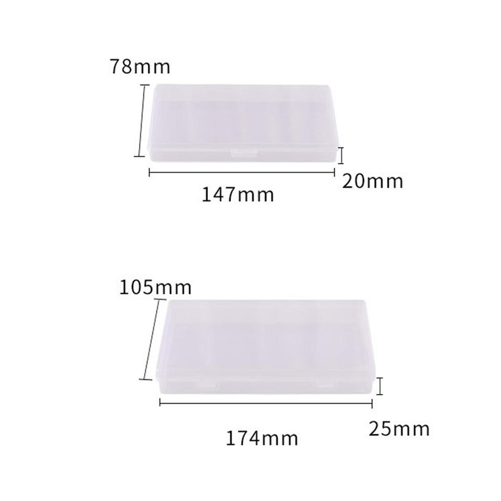 Exquisite Stationery Box Clear Lightweight Buckle Design Pencil Ruler Sticker Storage Case