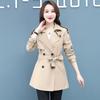 New Spring Autumn Trench Coat Women's Clothes Fashion Slim Long-sleeved Windbreaker Female Casual Outwear