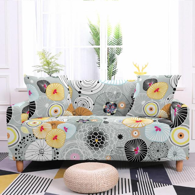 Abstracte Stijl Stretch Bankhoes Bankkussen Bankhanddoek All-Inclusive Stofdicht Meubelbeschermhoezen 90x140cm