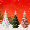 Retro Hand-Painted Tabletop Christmas Trees, Christmas Trees That Light Up, Table Top Christmass Tree With Lights