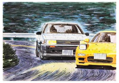 Fujimi Model Initial D Series Hachiroku Levin Wataru Akiyama Plastic Model ISD6 1/24 No.6 ISD-6