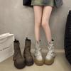 Retro trouser boots women's summer 2025 new popular breathable small toe sandals versatile niche short boots
