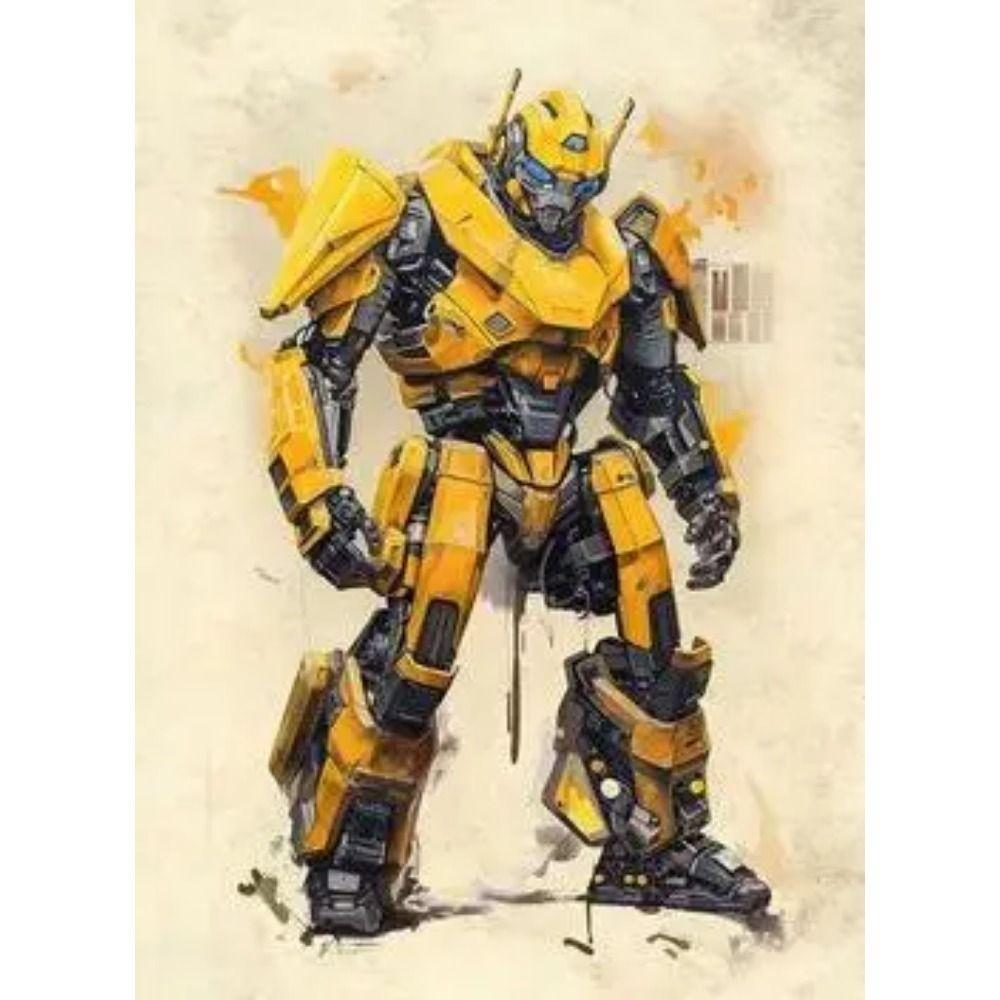 Transformers Bumblebee Optimus Prime Targhetta Decorativa in Metallo Regalo per Ragazzi Decorazione da Parete