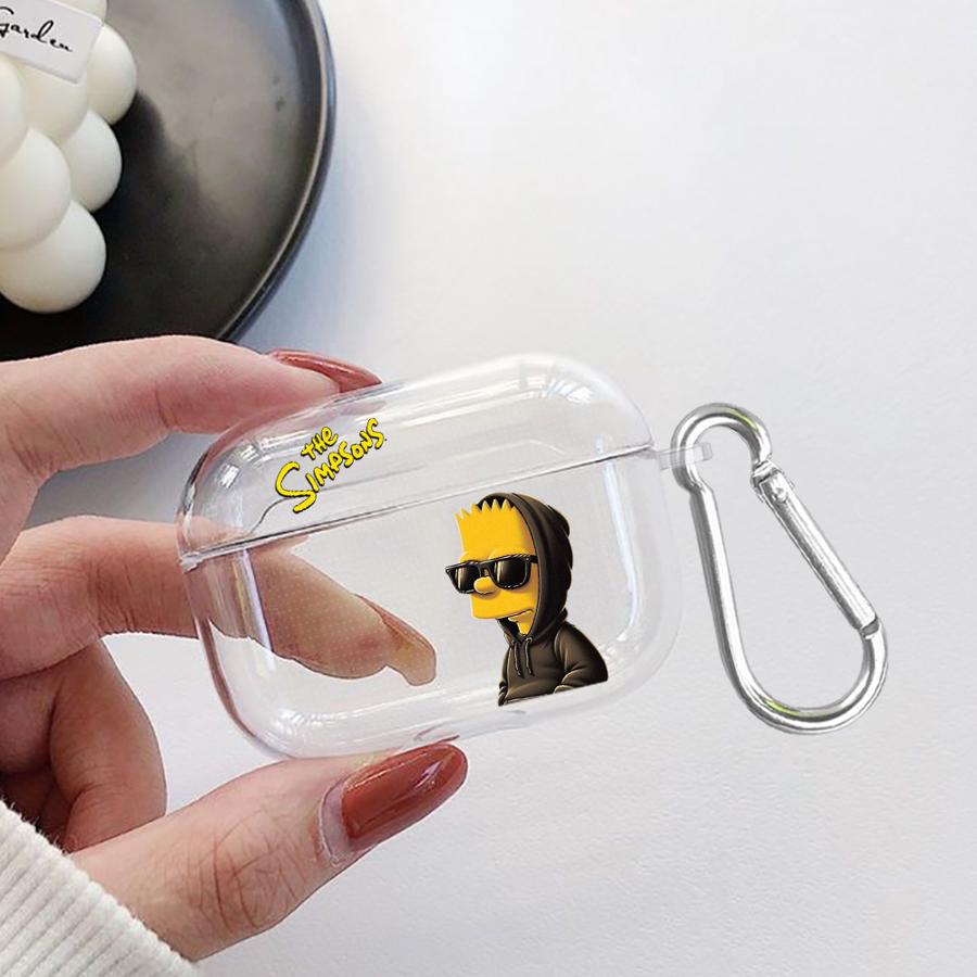 

Case For Airpods 4 3 Pro Pro2 Pro3 1 2 Clear Earphone Cases Cover The Simpsons Cool Bart Airpods 4