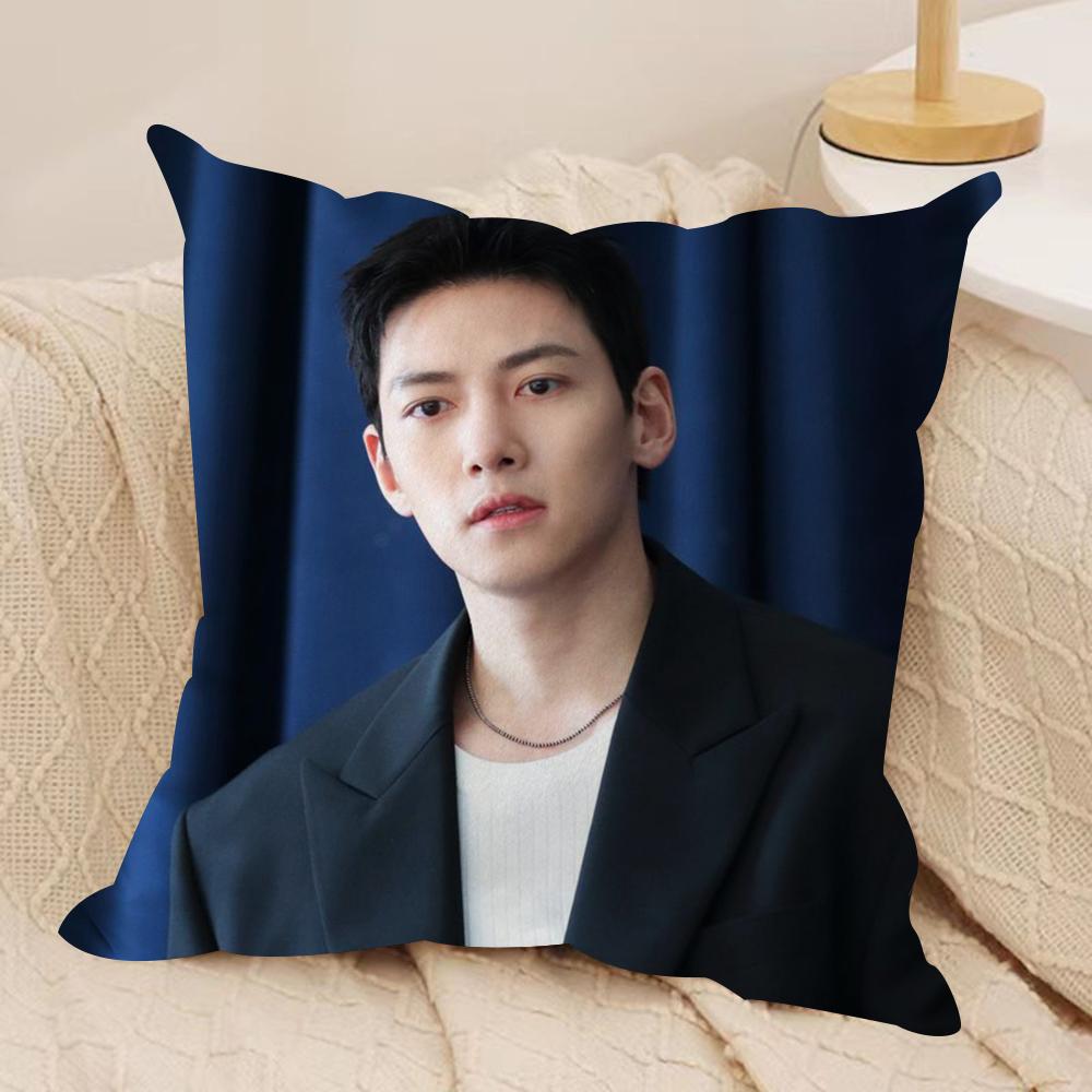 JJi CChang Wook Cushion Cover Silky Short Plush DoubleSided Printed Pillow Case for Sofa All Seasons Home Decor Gift