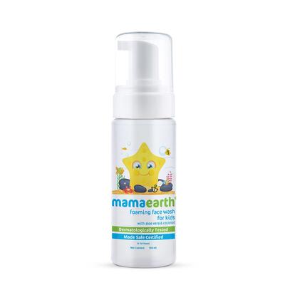 Çocuklar İçin Köpüren Yüz Yıkama Jeli 150ml | Göz Yakmayan Nazik Temizleyici Aloe Vera & Hindistan Cevizi ile | Çocuklar İçin Yumuşak Cilt & Yatıştırıcı Yıkama