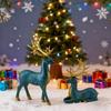 Reindeer Christmas Decor 2 Pieces Holiday Statue Aesthetic Christmas Reindeer Figurines Holiday Decor For Shelf Table Mantel