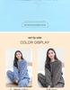 Einfarbiges Damen-Jacquard-Shu-Baumwollfleece-Pyjama-Set - Warm, dick, langärmelig, Homewear für Herbst und Winter.