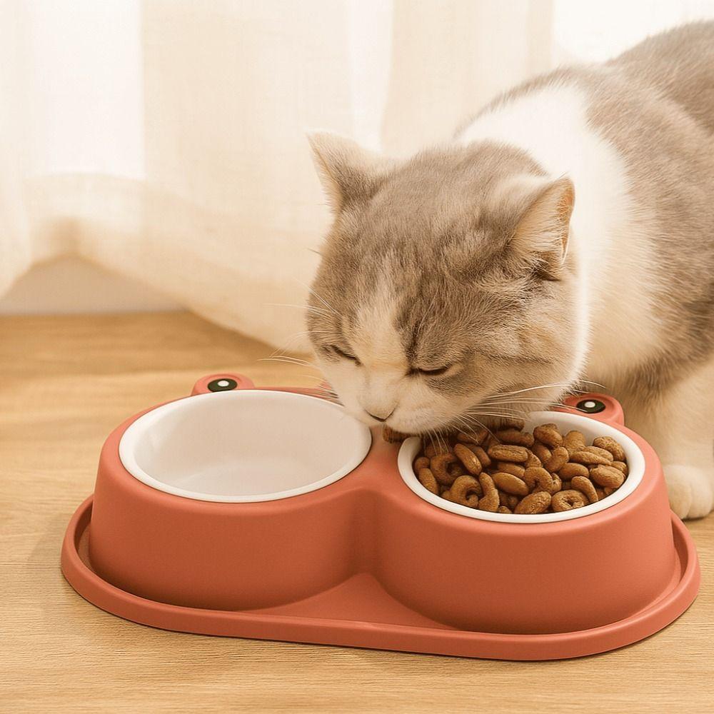 Non-slip Cat Food Bowl Detachable Dog Water Bowl Cute Dog Bowls  Pet Supplies