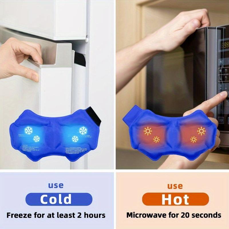 Reusable Gel Ice Pack for Ankle Wrist Joint Cold Compress Wrap with Adjustable Strap for Pain Relief and Swelling