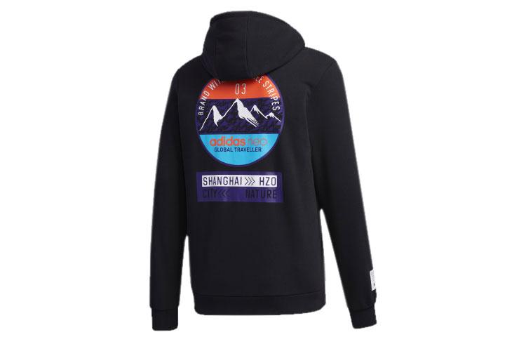 Мужские толстовки Adidas Neo Черные С капюшоном Умеренный Обычный GM2282 M