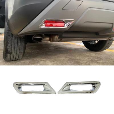 2Pcs ABS Chrome Rear Fog Light Lamp Cover Decor Trim For Nissan Rogue 2021-2023