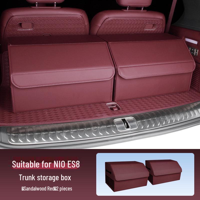 Compatible with 26 Nio ES8 Models: Trunk Storage Box, Foldable Organizer for Car Interior Accessories.