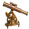 12.7 cm Brass Alidade Telescope with Compass Nautical Surveying Instrument for Home Decor, Explorer Gift, Maritime Collector Gift