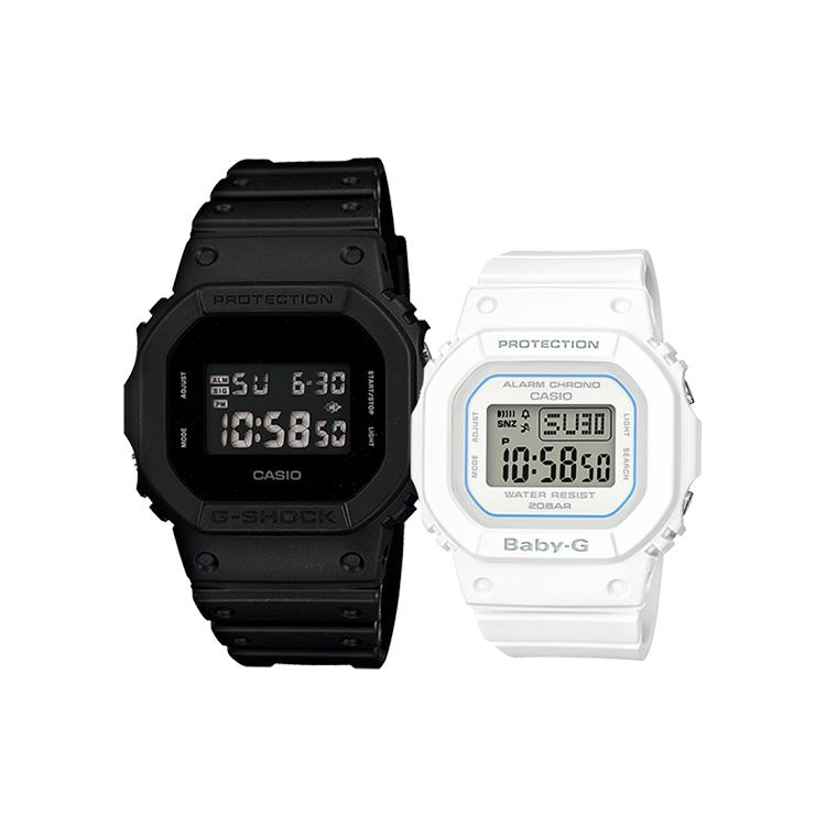 CASIO G-Shock Baby-G BGD560-7PR Black Watch DW-5600BB-1PR&BGD-560-7PR