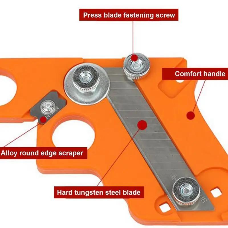 Manual Edge Banding Trimmer Veneer Edge Cutter Tool Woodworking Chamfer Plane Wood Chamfering Fillet Scraper Board Deburring
