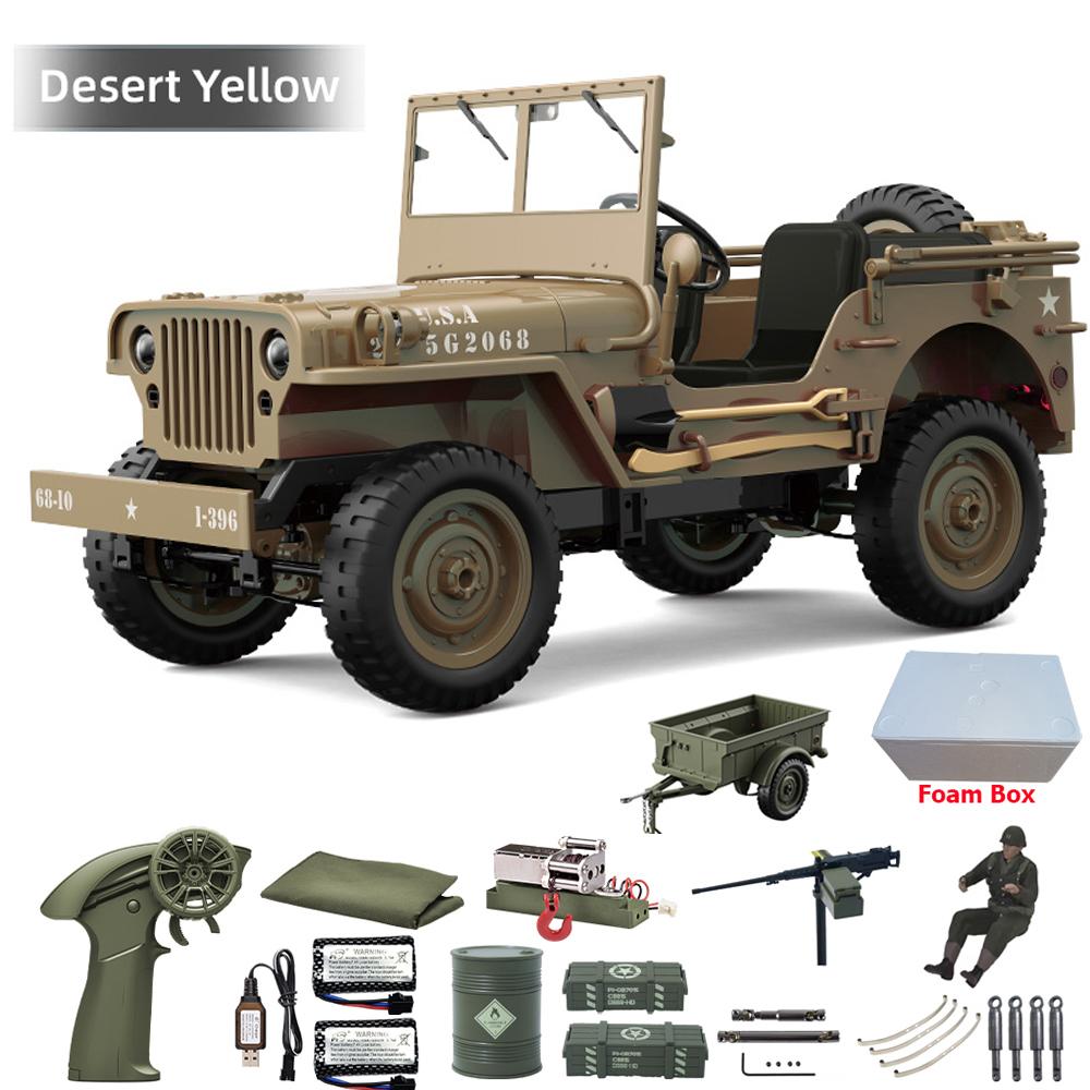 JJRC C8815 Auto RC 1/10 WILLYS 1941 4WD RTR RC Crawler Auto Telecomandata 2.4G Arrampicata Fuoristrada Camion RC Militare Giocattoli Regalo